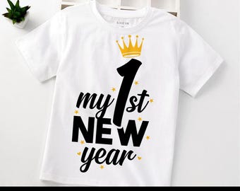 My 1st new Year's , 1st new Year's baby PNG, baby First New Year, New Year baby 2025, baby's first new year digital download, new year PNG