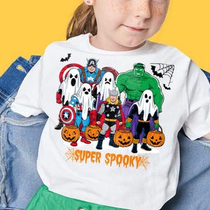 Halloween Avengers Cartoon Png, Super Halloween Ghost Png, Spooky Season Png, Retro Halloween Png, Retro Pumpkins Png, Download Files