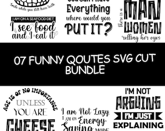 Funny quotes bundle svg, Sarcasm Svg Bundle, Sarcastic Svg Bundle, Sarcastic Sayings Svg Bundle, Sarcastic Quotes Svg, Silhouette, Cricut