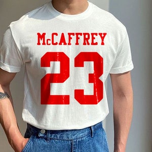 McCaffery Jersey SVG McCaffrey fútbol PNG Casco de fútbol imprimible archivos SVG digitales para cricut, archivo de corte de vinilo para camisas deportes escolares