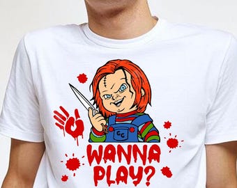 Chucky svg , wanna play svg, Funny Horror SVG, horror png, scary png, halloween svg,horror movie svg,kawaii svg,silhoutte,svg,