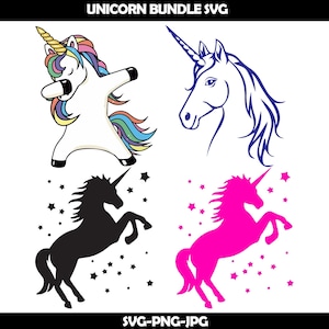 Unicorn Bundle Svg | Unicorn png | Cute Unicorn Svg | Unicorn Cut File | Unicorn Birthday Girl | Unicorn Clipart | Cricut | Baby Nursery