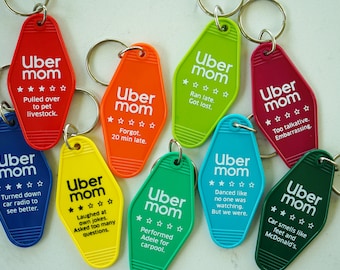 Retro Keychains - Uber Mom