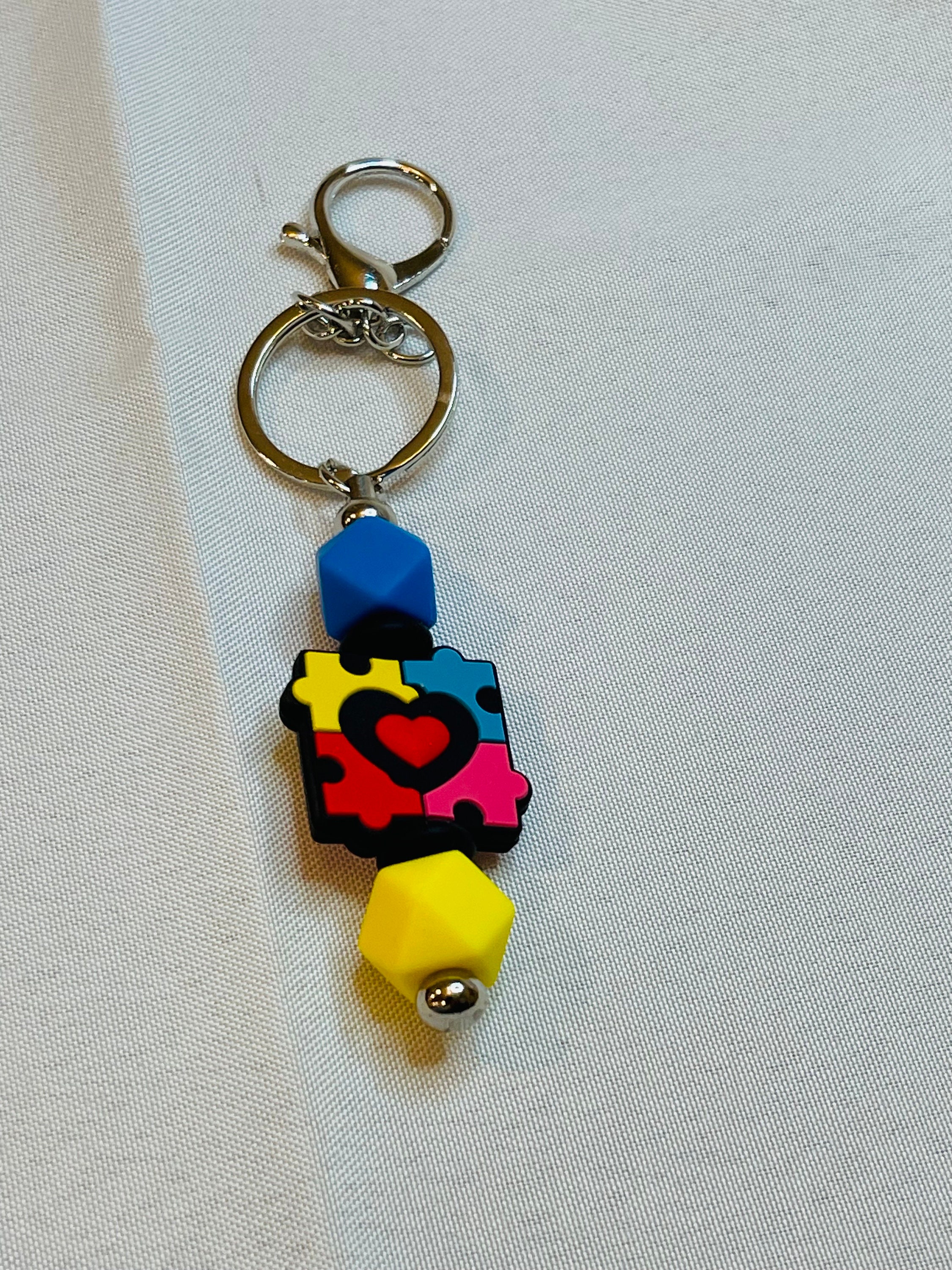 Silicone Keychain - Autism Awareness - Image 1