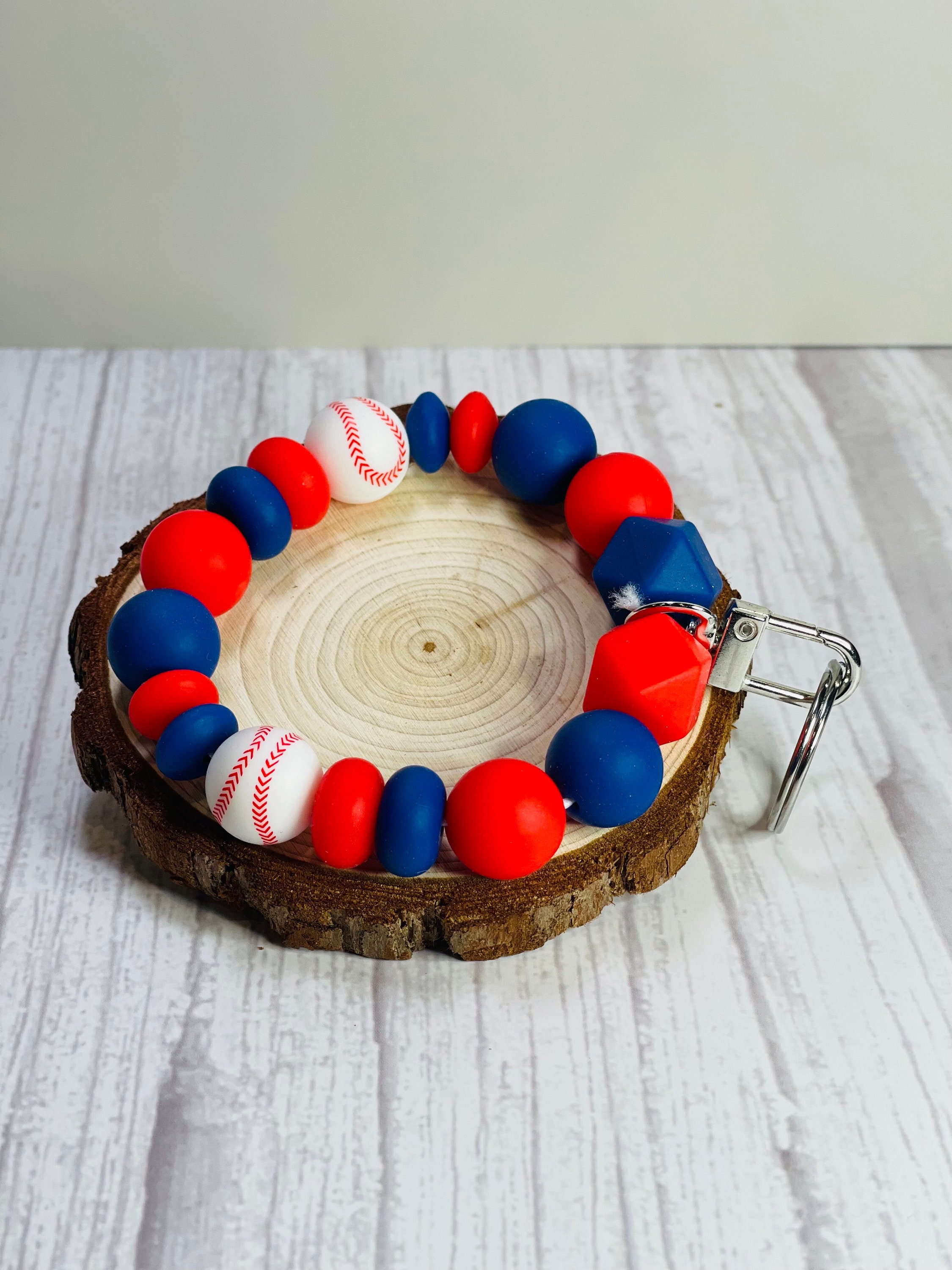 Silicone Wristlet Keychains - Sports - Thumbnail 3