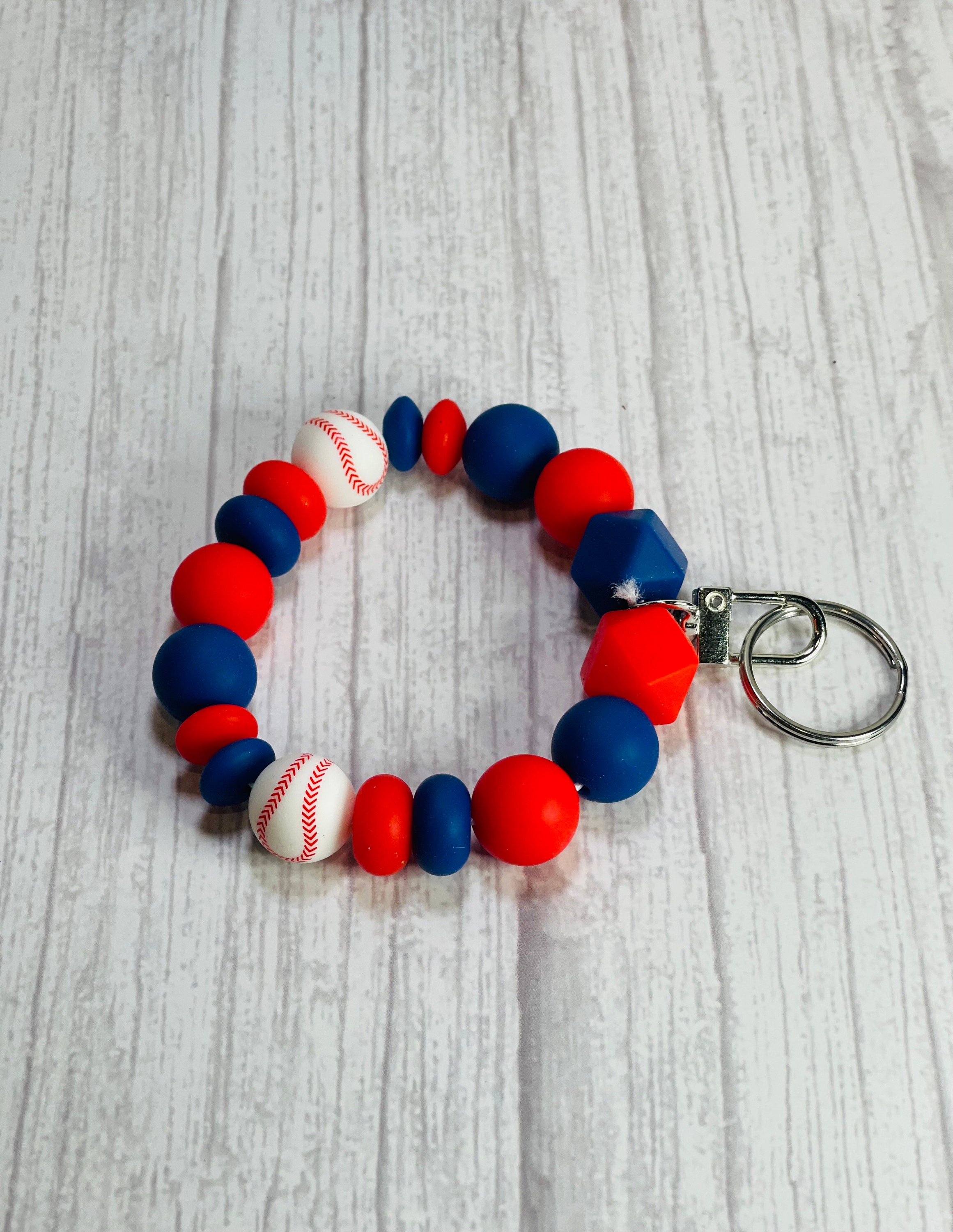Silicone Wristlet Keychains - Sports - Thumbnail 2