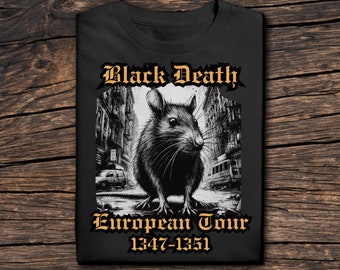 Black Death Shirt, Plague Shirt, Horror Goth Shirt, Gothic Shirt, Plague Doctor Shirt, Band Shirt, Gothic Band Shirt, Medieval Shirt, Plague
