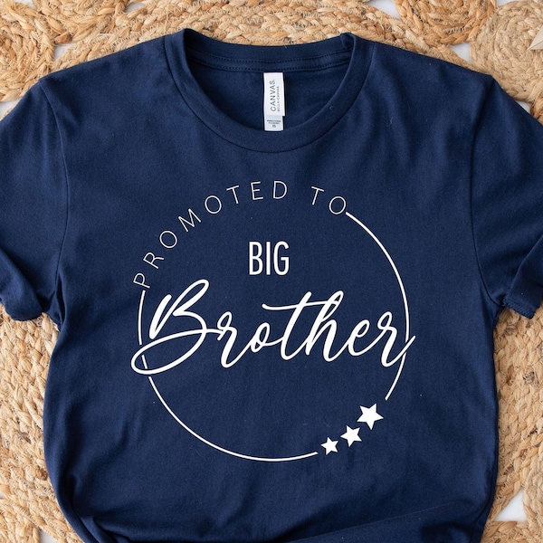 Promoted To Big Brother Shirt, Brother Shirt, Big Brother Shirt, New Big Brother Shirt, Pregnancy Reveal Shirt, Gift For Brother