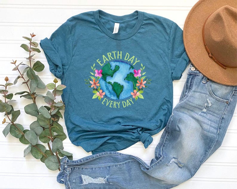Earth Day Everyday Shirt, Nature Lover Shirt, Eco Friendly Shirt, Climate Change Shirt, Happy Earth Day Shirt, Gift For Nature Lover image 1