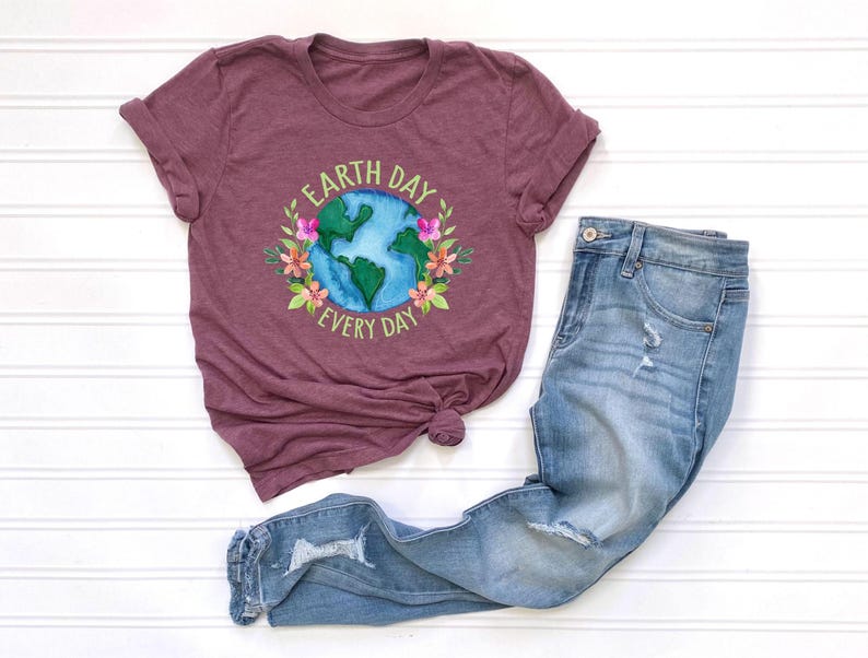 Earth Day Everyday Shirt, Nature Lover Shirt, Eco Friendly Shirt, Climate Change Shirt, Happy Earth Day Shirt, Gift For Nature Lover image 7
