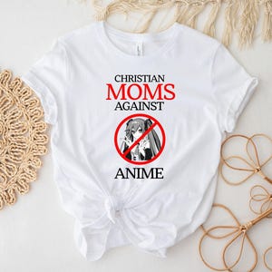 Camiseta de Madres Cristianas Contra el Anime, Camiseta de Anime, Camiseta de Mamá Cristiana, Camiseta Divertida de Anime, Camiseta Divertida con Meme, Regalo para Jugadores imagen 5