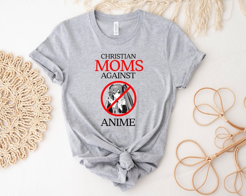 Camiseta de Madres Cristianas Contra el Anime, Camiseta de Anime, Camiseta de Mamá Cristiana, Camiseta Divertida de Anime, Camiseta Divertida con Meme, Regalo para Jugadores imagen 6