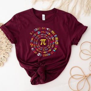 Pi Day Shirt, Happy Pi Day Shirt, Math Shirt, Math Lover Shirt, Gift For Math Teacher, Teacher Shirt, Pi Symbol Shirt, Pi Number Shirt image 4
