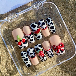 Animal Print Press on Nails- Summer Cute Nails