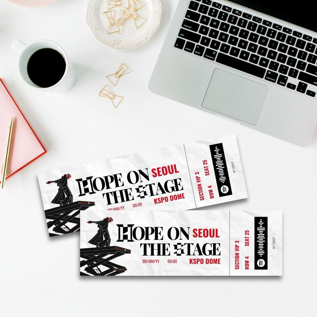 HOPE on the STAGE Concert Ticket | Editable and Printable J