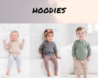 Organic Cotton Baby Hoodie | Lightweight Kids Sweater