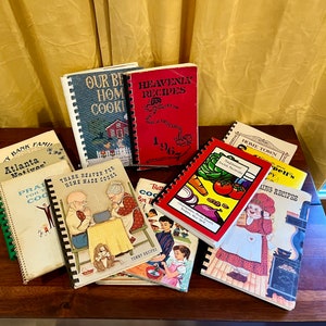 Vintage Cookbooks Community Groups, Church, Businesses Lot of 19