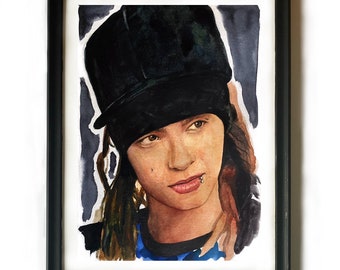 Tom Kaulitz 2008 Kunstdruck - Aquarell Illustration