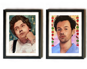 Harry Art Prints - Watercolour Illustrations