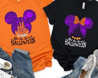 Disney Not So Scary Halloween Shirt,Custom Disney So Scary Pumpkin Tshirt,Disney Family Matching Halloween Not So Scary Tshirt,Disney Fall