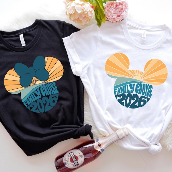 Camisetas de crucero familiar Disney 2026, camisetas personalizadas de crucero familiar Disney, camisetas de crucero familiar Disney a juego, camisetas de viaje a Disneyland, viaje familiar Disney