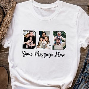Custom Photo Dad T-Shirt: Personalized Picture Gift