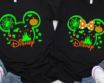 Disney Halloween Custom Shirt,Custom Halloween Disney Tshirt,Disney Family Matching Halloween Tee,Disneyland Halloween Shirts,Disney Fall