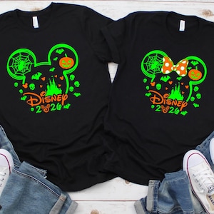 Disney Halloween 2026 Custom Shirt,Custom Halloween Disney Tshirt,Disney Family Matching Halloween Tee,Disneyland Halloween Shirts,Fall Tee