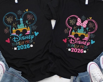 Disney Family Trip 2026 Shirt,Custom Disney Family Trip Tee,Disney Family Matching Trip Shirts,Disneyland Trip Tee,Disney Family Trip Custom