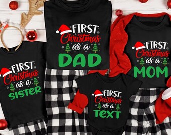 Matching Family First Christmas T-Shirts: Custom Holiday Tees