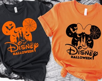 Disneyland Halloween Shirt,Disney Minnie Mickey Halloween Tshirt,Custom Disney Halloween Shirt,Disney Family Halloween Party Tee,Disney Tees