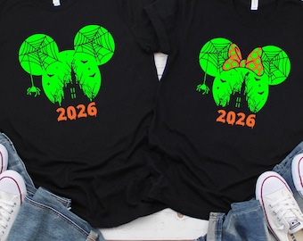 Custom Disney Halloween 2026 Shirt,Halloween Disney Tshirt,Disney Family Matching Halloween Tee,Custom Disneyland Halloween Shirts,Fall Tee