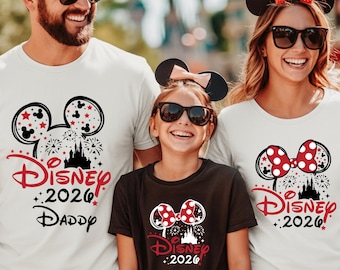 Disney 2026 Shirts,Disneyland 2026 Tshirts,Custom Disney 2026 Family Matching Tshirt,Disneyland Custom Shirt,Disney Family Trip Tee,Disney
