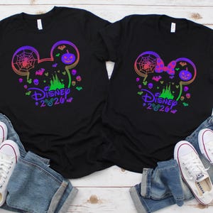 Disney Colorful Halloween 2026 Custom Shirt,Custom Halloween Disney Shirt,Disney Family Matching Halloween Colorful Tee,Disneyland Halloween