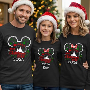 Disney 2026 Best Christmas Ever Long Sleeve Shirts,Custom Disney Best Christmas Ever Tshirts,Disney Christmas Long-Sleeved Tshirt,Disneyland