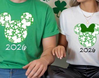 Disney St Patrick 2026 Family Shirt,Custom Disney St. Patrick Tshirt,Disney Family Matching St. Patrick 2026 Shirt,Disney St. Patrick Tshirt