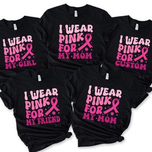 Custom Breast Cancer Awareness Shirt: Pink Ribbon Support Tee