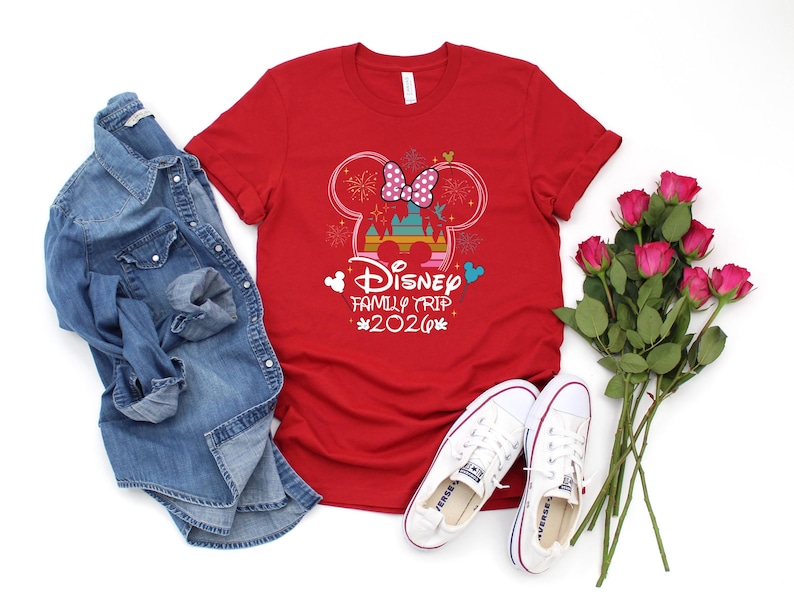 Disney Family Trip 2026 Shirt,Custom Disney Family Trip Tee,Disney Family Matching Trip Shirts,Disneyland Trip Tee,Disney Family Trip Custom 画像 5