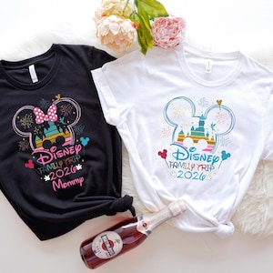 Disney Family Trip 2026 Shirt,Custom Disney Family Trip Tee,Disney Family Matching Trip Shirts,Disneyland Trip Tee,Disney Family Trip Custom 画像 2