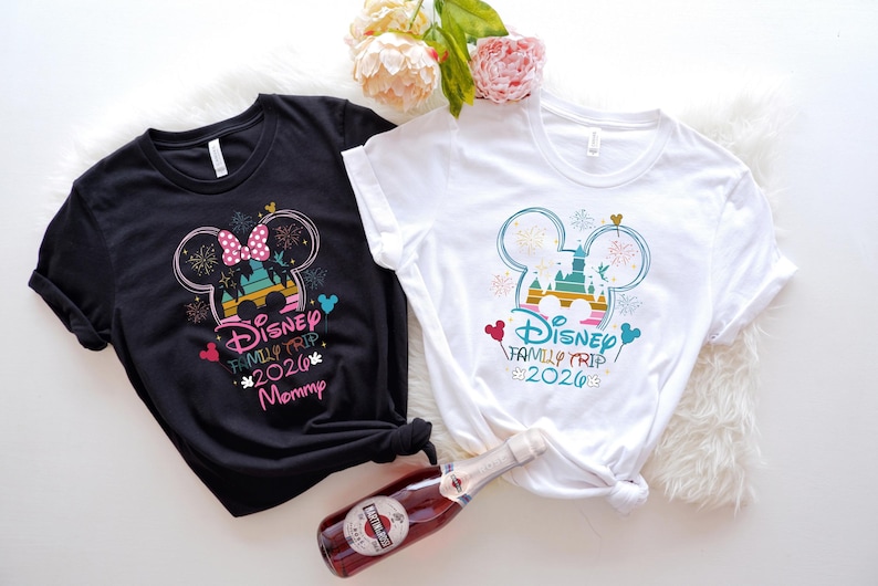 Disney Family Trip 2026 Shirt,Custom Disney Family Trip Tee,Disney Family Matching Trip Shirts,Disneyland Trip Tee,Disney Family Trip Custom 画像 2