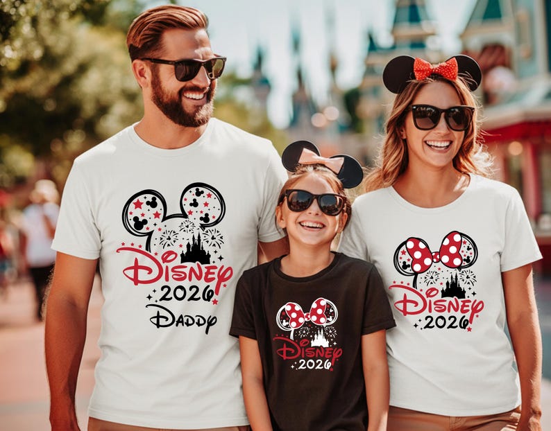 Camisetas Disney 2026, Camisetas Disneyland 2026, Camiseta personalizada Disney 2026 a juego para toda la familia, Camiseta personalizada Disneyland, Camiseta Disney Family Trip, Disney imagen 1