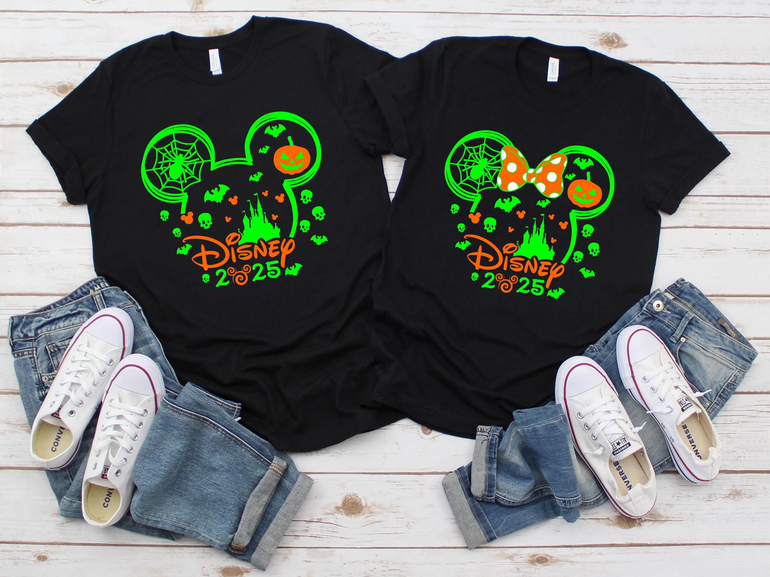 Disney Halloween 2025 Custom Shirt,Custom Halloween Disney Tshirt,Disney Family Matching Halloween Tee,Disneyland Halloween Shirts,Fall Tee