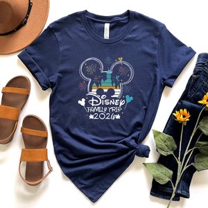 Disney Family Trip 2026 Shirt,Custom Disney Family Trip Tee,Disney Family Matching Trip Shirts,Disneyland Trip Tee,Disney Family Trip Custom 画像 4