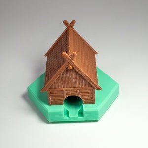 Viking house module compatible with Gravitrax | Marble run | 3D Printed | Accesories