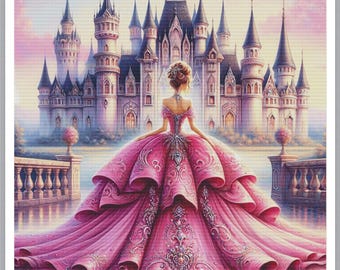 Princesses Cross Stitch Pattern, Snow White Cross Stitch, Cinderella Aladdin Rapunzel Beauty and the Beast Cross Stitch, PDF Pattern