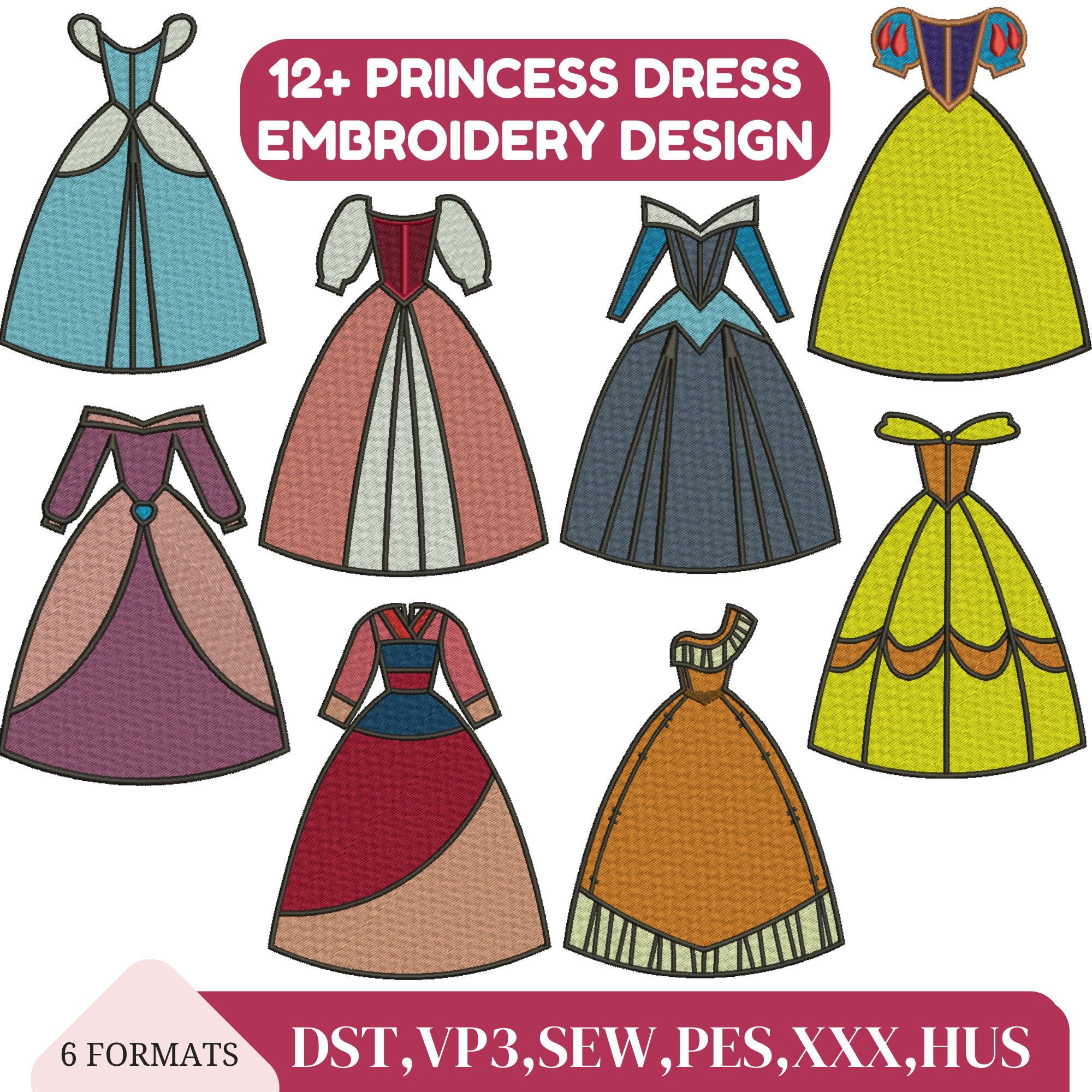 princess dress embroidery design Princess Gowns Embroidery Tulle Embroidery Fairy Dress Embroidery Rapunzel Aurora Dress Embroidery Pattern Machine embroidery Color:Heather Grey/Oat Stripe Ceremony Dresses Ownkoti Cotton Lace Cami The perfect dress for