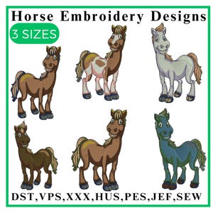 Horse embroidery design Funky Embroidery Design Cute Horse embroidery Beauty Horse Head embroidery Animal Machine embroidery design