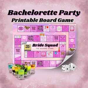 Bachelorette Party Board Game, Bride Squad, Team Bride, Hen Party Games, 2024 Bridal Party, Bachelorette Party Games, Girls Night Out