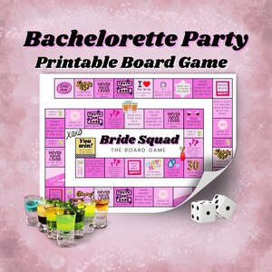 Bachelorette Party Board Game, Bride Squad, Team Bride, Hen Party Games, 2024 Bridal Party, Bachelorette Party Games, Girls Night Out