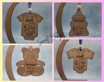 Custom Baby's First Christmas Ornament - Personalized Keepsake